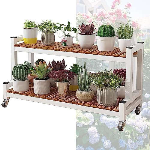 Pflanzenständer für den Außenbereich für Garten und Innenbereich, 3 Etagen, Metall-Pflanzgefäßhalter mit Stauraum, dekoratives Leiterregal für Pflanzen und Blumen, platzsparendes Design