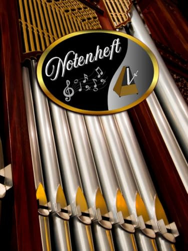 Notenbuch Keyboard Notenheft Klavier Musikunterricht Akkordeon Notenlinienheft Große Lineatur Klavierunterricht Anfänger Piano Orgelbuch DIN A4 ... Notensysteme Musiker Celesta A05A