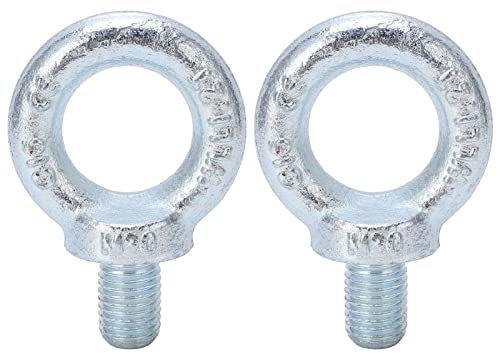 Vite per occhiali, 2 pc con spalla in acciaio carbone Galvanizzati per la dimensione del filo di anello M22 per applicazioni industriali (M20)