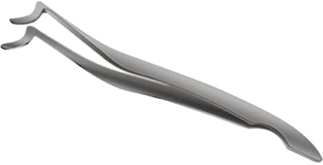 PAMINGONO Wimpernapplikator Werkzeug aus Edelstahl Praktische Wimpernpinzette in Silber Ergonomisch Leicht zu Reinigen für Künstliche Wimpern