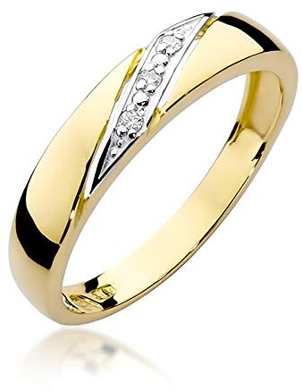 MARKO Goldring Schmuck - Damenring aus echtem Gold 333 - Goldring mit Box - Verlobungsring, Ehering, Schmuck - 8 Karat Gold - Geschenk für Frau, Freundin