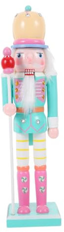 Hemobllo Casse-Noisette Soldat Bois Décoration de Bureau Ornement de Maison Figurine Traditionnelle pour Fêtes