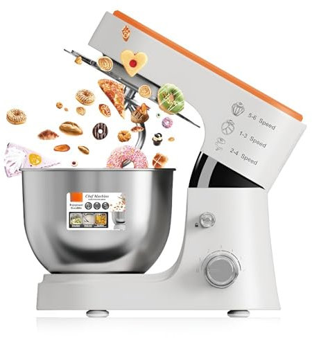 Robot De Cocina Compacto 3 En 1, 4 L: Amasa, Bate Huevos Y Mucho Más For Uso Doméstico.