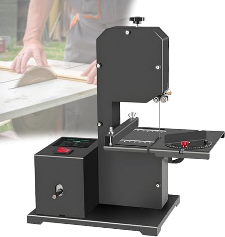 Sierra De Cinta De Mesa Profesional | Motor De Cobre Puro De 800 W | Altura De Corte De 70 Mm,| Cortes Curvos Y Rectos | Mesa De Metal Ajustable Con InclinacióN De 0 A 45° | Sierra Para Madera