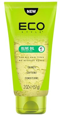 Eco Style Olive Oil Travel Size Hair Gel, Eco Styler, Hydrate and Style, Alcohol-Free, 57 g (Pack of 1)