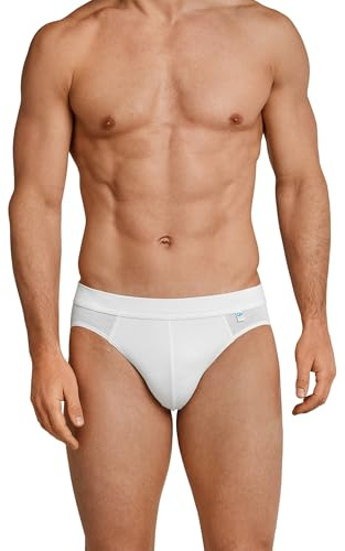 Schiesser Rio-trosa Long Life Cotton S M L XL XXL svart, vita underbyxor, uni bomull, Vit, XL