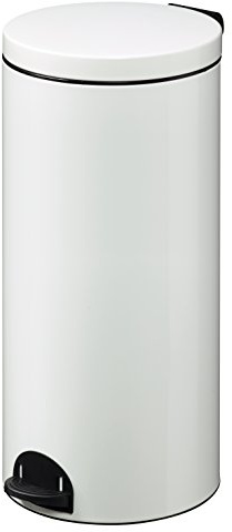 Poubelle À Pédale 30l Blanc - 90233