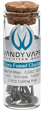 VandyVape Quad Core Fused Clapton Coil (10pcs) Flasche