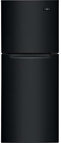 Frigidaire 11.6 Cu. Ft. Compact ADA Top Freezer Refrigerator in Black with Electronic Control Panel, Reversible Door Swing, ENERGY STAR