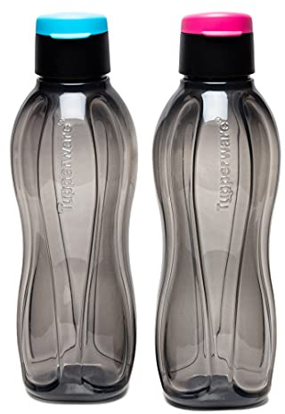 Tupperware Aquasafe Xtreme Lot de 2 bouteilles à couvercle rabattable 1 l