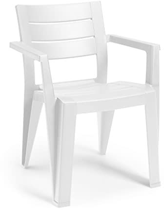 Keter Chaise Julie en polypropylène Blanc 6130082
