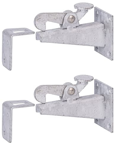 Alberts 410865 Torfeststeller | feuerverzinkt | Tiefe 100 mm | Höhe 65 mm | Höhe 50 mm | 2er Set
