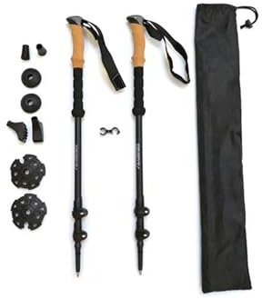 Nordic Walking Stöcke Wanderstöcke Trekkingstöcke 67cm bis 137 cm Verstellbar Aluminiumlegierung mit Tasche