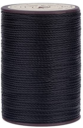 PandaHall 0.8 mm Schwarze Gewachste Fadenschnur 50 m/54 Yard Polyester Perlenfaden Zum Flechten von Armbändern Wachsschnur Bastelschnur Für Die Schmuckherstellung Handnähen von Leder Buchbinderei | Polyesterwachsschnur zum Flechten von Armbändern, Schmuckherstellung, Handnähen, Leder, Buchbinden, Basteln, DIY