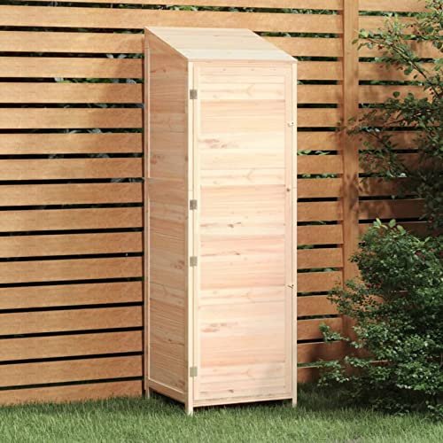 Norheim Casetta da Giardino Capanno Attrezzi da Giardino 55x52x174,5 cm in Legno Massello di Abete Adatto per Giardino e Balcone