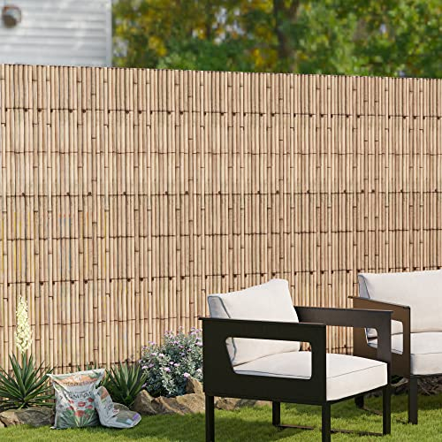casa.pro Schilfrohrmatte Allzio Sichtschutz Zaun Garten Sichtschutzmatte 500 x 200 cm Schilfmatte Terrasse