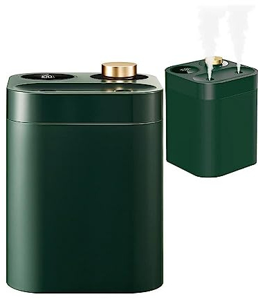 Mini humidificador recargable por USB, humidificador de plantas inalámbrico portátil de 800 ml, humidificadores de vapor frío pequeños que funcionan con batería hasta por 8 horas ( Color : Green )