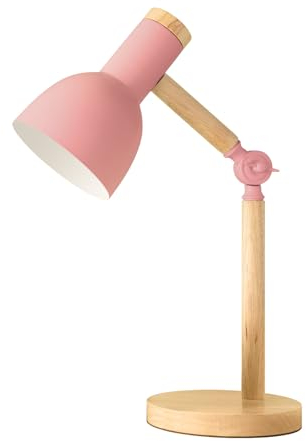 himmel Lampe de table, lampe de table en bois réglable, lampe de pour enfants dans la chambre à coucher, salon, lampe de table de lecture avec prise E27