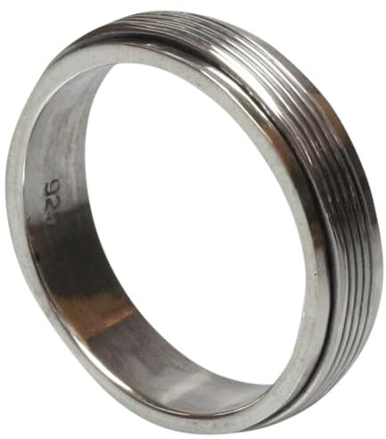 Feiner Drehring aus 925er Silber, Größe:64 (20.4 mm)
