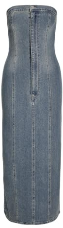 Jack & Jones Jxtinga Slim Denim Dress DNM Abito Jeans da Donna, Media Blu Denim, M