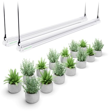 MARS HYDRO VG40 LED Pflanzenlampe, 60cm LED Grow Lampe Vollspektrum für Zimmerpflanzen, Gewaechshaus, Grow Shelves, IP65 wasserdicht Grow Light für Setzlinge Gemüse Blüte Blumen 2 Pack 40W