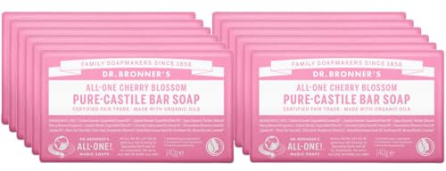 Dr Bronner's - Cherry Blossom Pure-Castile Bar Soap, 12 x 140g
