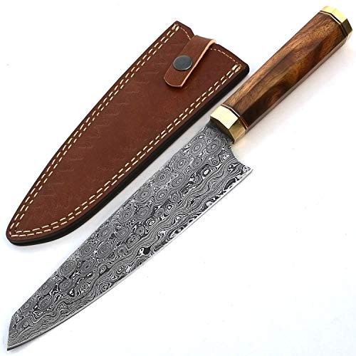 PAL 2000 KNIVES Couteau de Chef en Acier Damas Fait Main sur Mesure CK-9747