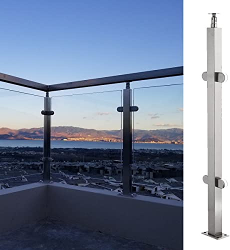 Purzen Glass Railing Suitable for Decks, Stairs, patios, Balconies, porches,1050mm