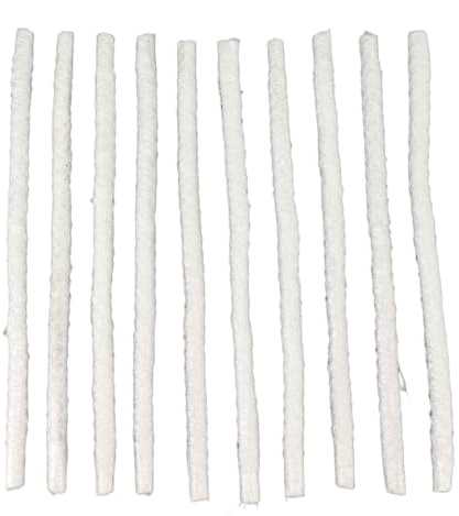 KIMISS Dochte Fackel Ersatz 10 Stcs 13.78in Tiki Torch Glasfaser Dochts für DIY Outdoor Terrasse Leuchten Gartenlichter Weinflaschen Glasfaser Docht Wicks