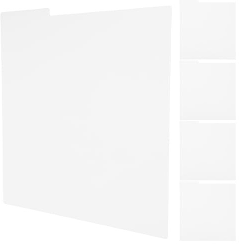 CAXUSD Lot de 8 Séparateurs en PVC Légers et Portables pour Organiser Vinyles et Documents, pour Maisons et Salles de Classe, Fiches D'index Pratiques