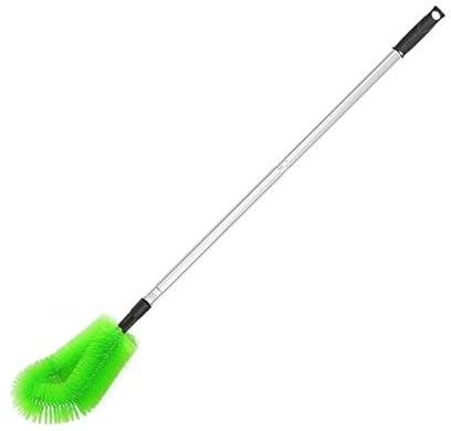Gutter Cleaning Tools from The Ground，Extendable Guard Cleaner Tool，Roof Gutter Cleaner，Detachable Cleaning Brush and Scoop Roofing Guard for Cleaning Leaves and Debris(2.0m set)