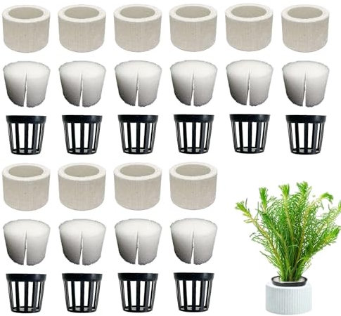 Hqunjikp Aquatic Plants Fixed Ring Set, Aquarium Plant Weight Pots, Aquarium Plant Holder, Fish Tank Planting Tool, Water Plant Weights Pot For Plant Fix