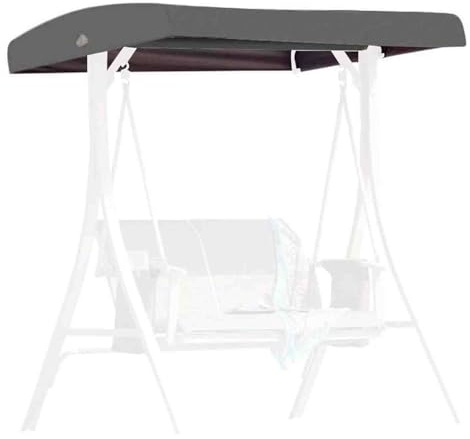 Sun Canopy for Swing - Replacement Canopy for 3-Seater Hammock, Water-Repellent and UV Protection Roof Tarpaulin for Garden Outdoor Use