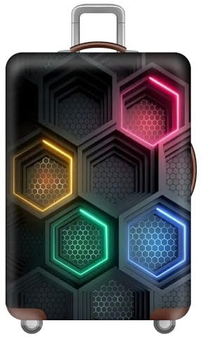 Elastisch Personalisierte KofferhüLle,Cyberpunk Design KofferschutzhüLle,Waschbare Koffer SchutzhüLle,GepäCkhüLle,Groß SchutzhüLlen,18-32 Zoll Luggage Cover,MäNner,Teens,Jungen (Farbe 2,L(25-28inch))