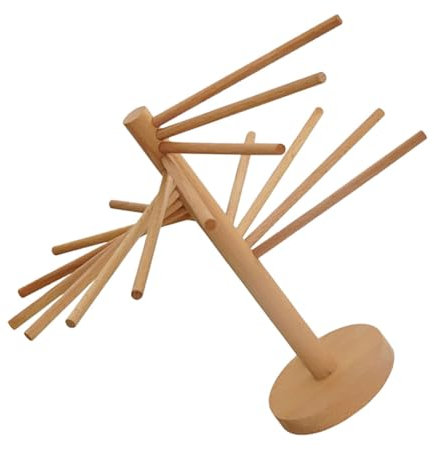 iplusmile Séchoir à Pâtes Bois Support pour Sécher Spaghetti et Nouilles Fraîches Étagère de Séchage pour Cuisine