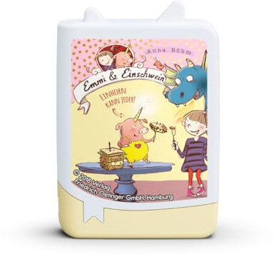 tonies Hörfigur für Toniebox, Book, Emmi & Einschwein - 1. Einhorn kann jeder!, Hörspiel für Kinder ab 6 Jahren, Spielzeit ca. 220 Minuten