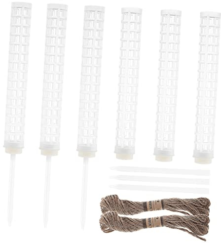 BESTonZON 6pezzi di in Plastica con Corde per Piante Rampicanti Monstera Riutilizzabili e Adatti per Piante in Terriccio Nutriente e Torba