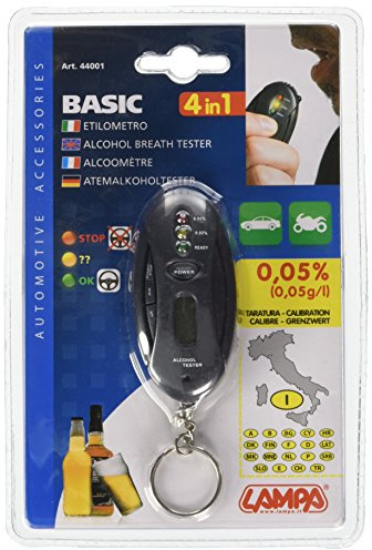Lampa Atem-Alkoholtester mit Schlüsselring