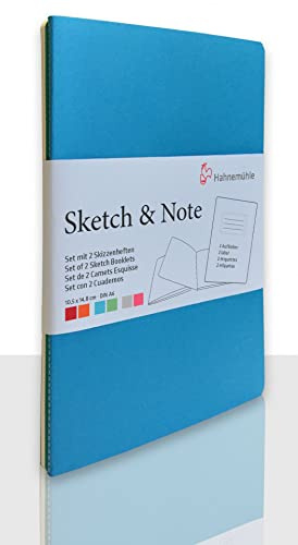 Skiss & note, blå bunt 125 g/m², A4, 20 ark per broschyr