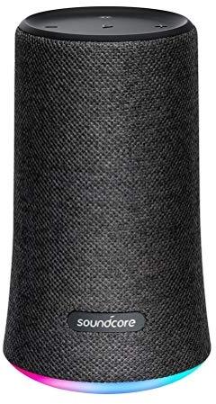 Soundcore Flare by Anker, Wireless Portable Bluetooth Speaker, Waterproof Party Speaker with 360° Sound, Enhanced Bass & Ambient LED Light, IP67 Dustproof & Waterproof and 12-hour Battery Life - Black