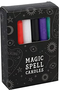 Green Tree Mischfarbe Zauberspruch Kerzen 12-Stück