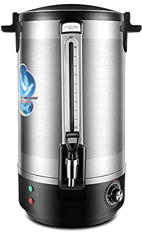 MNSSRN Seau à Eau électrique en Acier Inoxydable, Godet à Eau bouillante à Grande capacité à Grande capacité, Godet d'isolation à thé à Double Couche de Lait,15L