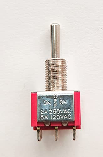 Multipack 10 ud. de K LUFT CONMUTADOR INTERRUPTOR PALANCA 3 POSICIONES ON/OFF/ON 2A/250V 6 TERMINALES