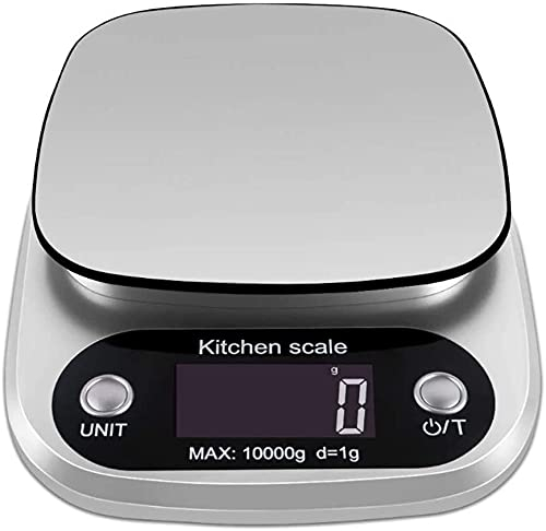 Bilancia da Cucina,Bilancia da Cucina Digitale Bilanci Della Cucina Digitale, Superficie Di Pesatura In Acciaio Inossidabile 10 Kg Di Alta Precisione Alimentare Domestico Su Scala Elettronica Scala Di