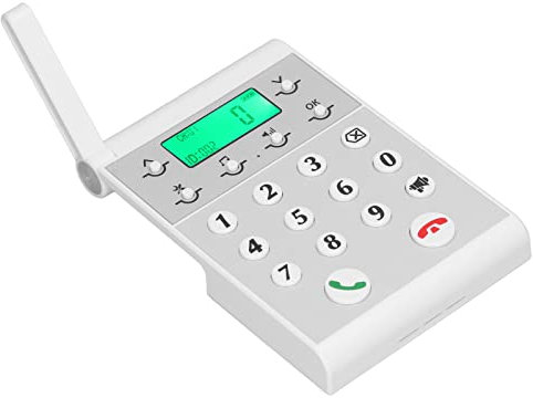 Wireless Intercom Telephone, Hands Intelligent Networking Wireless Intercom System 410MHz To 460MHz 1km Distance for Hotel (White)