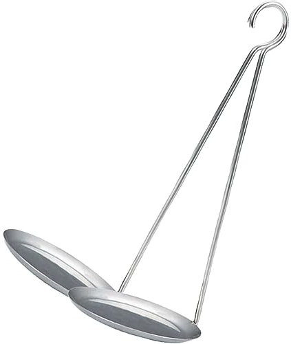 Luxshiny 2pcs Oil Cake Mold Non-Stick Stainless Steel Frying Snack Spoon Metal Handle Kitchen Tool for Making Shrimp Cakes Home Baking Accessory
