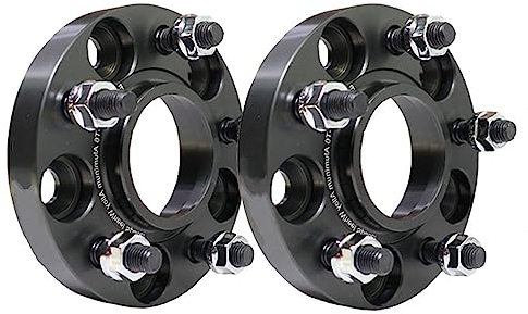 Auto Spurverbreiterung 2PCS PCD 5x120 CB 726 Rad Spacer Adapter Für Land Für Rover Für Defender Für Range Für Rover Sport Für Discovery 3/5 4LR3LR4 Spurverbreiterung (Farbe : Schwarz, Größe : 15mm