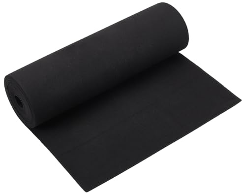 BENECREAT 3m/3.3 Yards Black EVA Foam Roll, 30cm/11.8 Inch Cosplay EVA Foam Roll Craft Foam Roll for Arts & Crafts Cosplay Costumes and Wall Protection, 2mm Thick