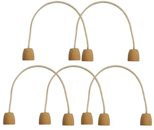 awakentti Baumwollseil, Krocket-Wickets, 5 Stück, weiche Krocket-Spiel-Wickets, 18 x 15 cm, Krocket-Stäbchen-Seil, Spielerkrocket-Wicket-Set für Familienspiel