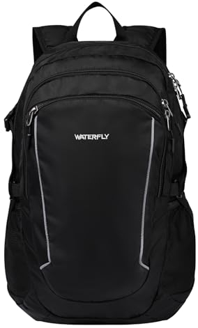 WATERFLY Rucksack Faltbar Wanderrucksack 28L: Tagesrucksack Faltrucksack Leicht Trekkingrucksack Klapprucksack mit Nassfach für Outdoor Wandern Reisen Camping Herren Damen